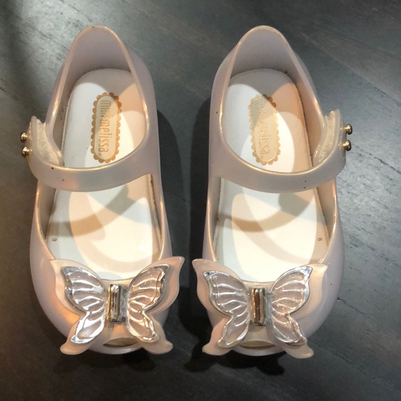 Other - Silver mini Melissa shoes size 6